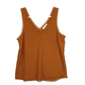 Chelsea 28 Size S Sleeveless Tank Top Shell Gauze Rust Career Summer Casual